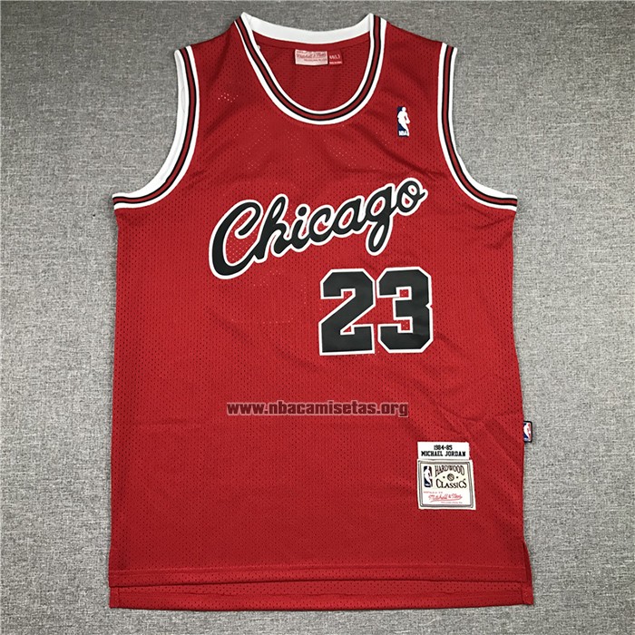 Camiseta Chicago Bulls Michael Jordan NO 23 Mitchell & Ness 1984-1985 Rojo